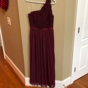 Maroon bridesmaid dress- worn once!